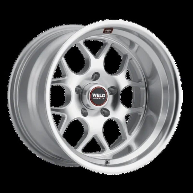 Weld — Weld Solana 18x8 / 5x127 BP / ET0 / 78.1mm Bore - Gloss Silver Machined Wheel