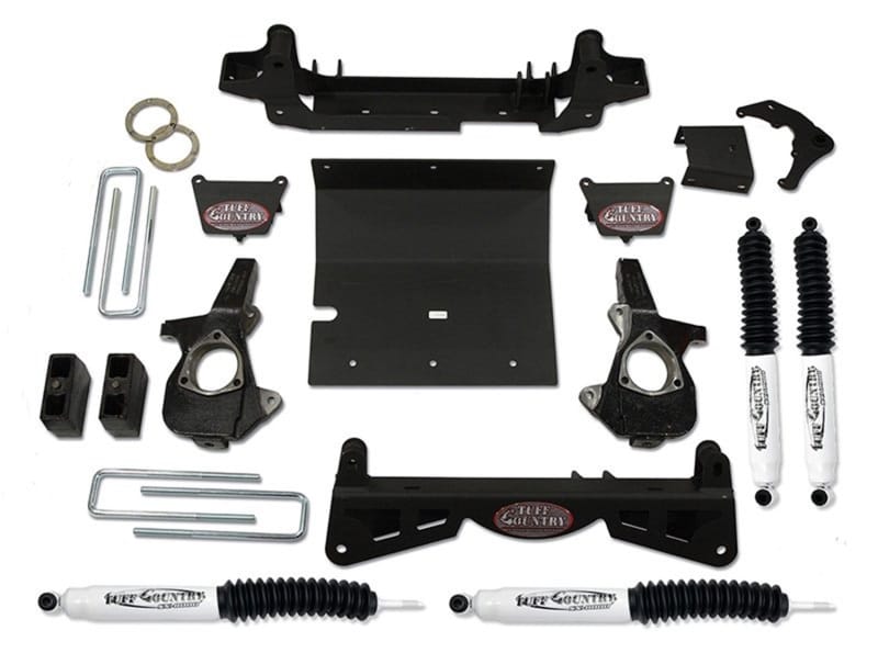 Tuff Country — Tuff Country 01-10 Chevy Silverado 2500HD 4x4 4in Lift Kit (w/3pc Sub Frame SX8000 Shocks)
Complete Kit (w/SX80