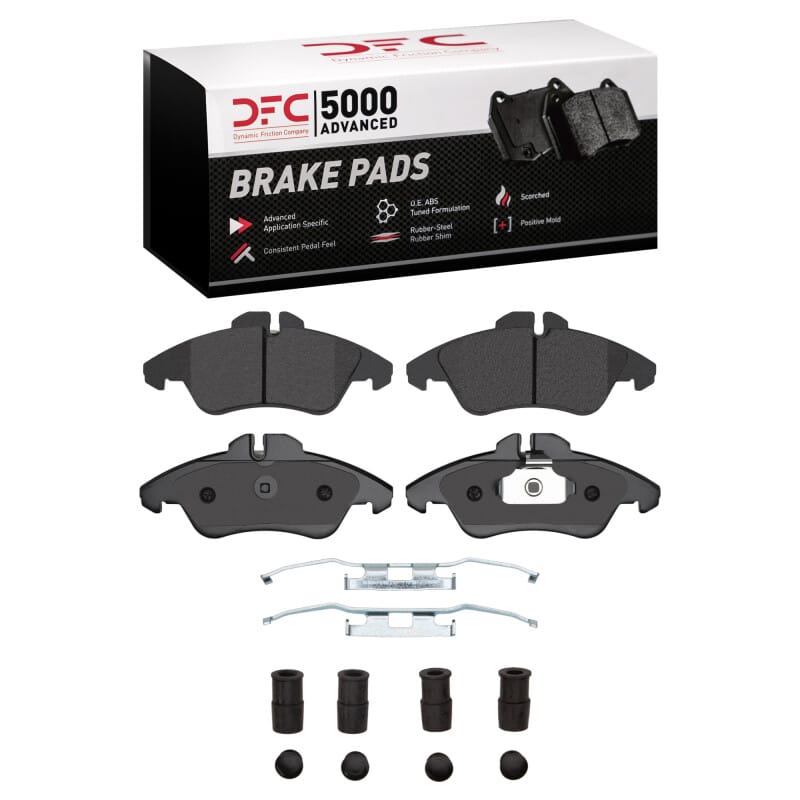 DFC — DFC 02-06 Dodge Sprinter 2500 Front 5000 Advanced Low Metallic Brake Pads and Hardware Kit
DFC Brake Pad Set