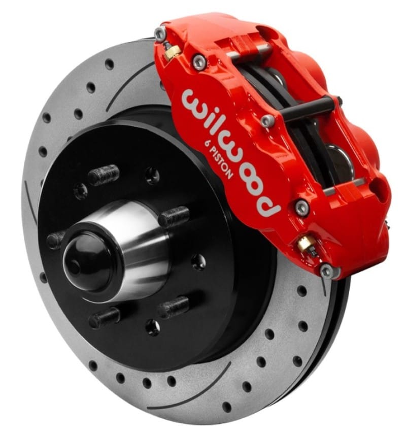 Wilwood — Wilwood Forged Narrow Superlite 6R Front Big Brake Kit 12.19in Drilled Rotors 88-98 C1500 - Red
BRAKE KIT