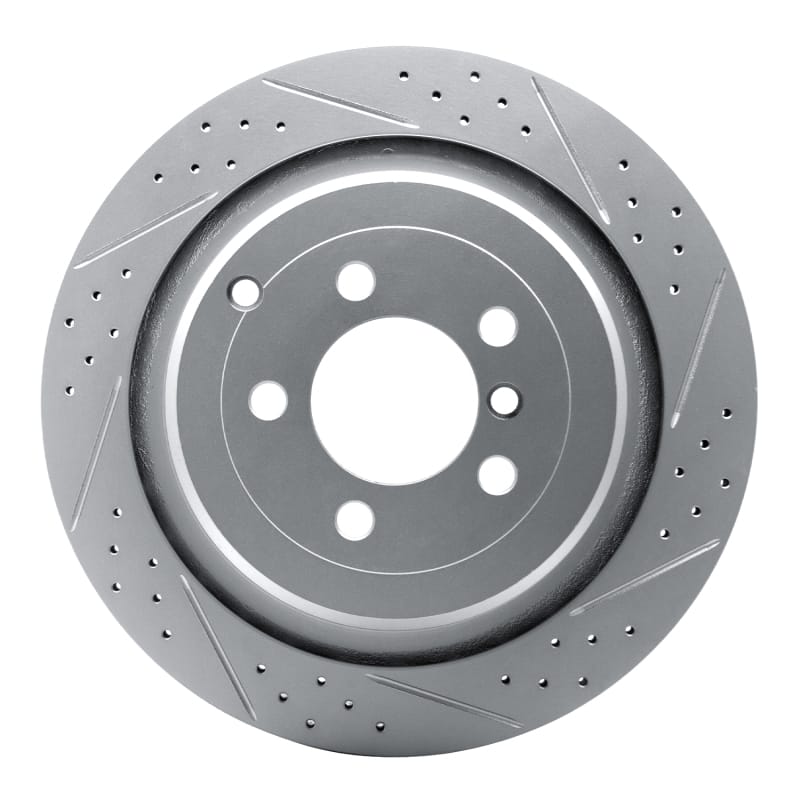 R1 Concepts — R1 06-12 Land Rover Range Rover Rear Right Drilled & Slotted Geo-Carbon Rotor