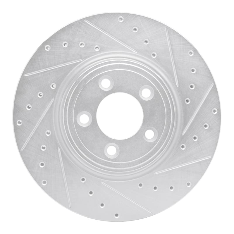 R1 Concepts — R1 06-10 Jaguar S-Type Front Right Drilled & Slotted Silver Brake Rotor
R1 Brake Rotor Drill