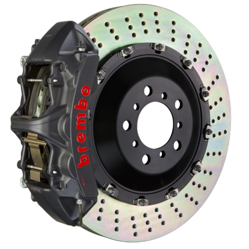 Brembo — Brembo 25+ BMW X3 30/BMW X3 M50 xDrive Fr GT-S BBK 6 Pist Cast 405x34 2pc Rotor Drilled- Blk HA