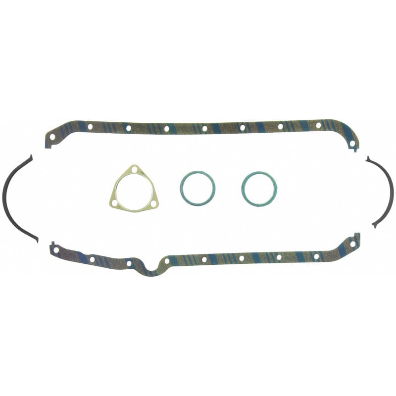 Fel-Pro — Fel-Pro Chevrolet Camaro OS 5197 C-4 Engine Oil Pan Gasket Set Blue Stripe cork-rubber