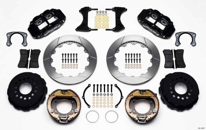 Wilwood — Wilwood Narrow Superlite 4R Rear P-Brk Kit 12.88in Big Ford New Style 2.50in Off Stag Mount
BRAKE KIT