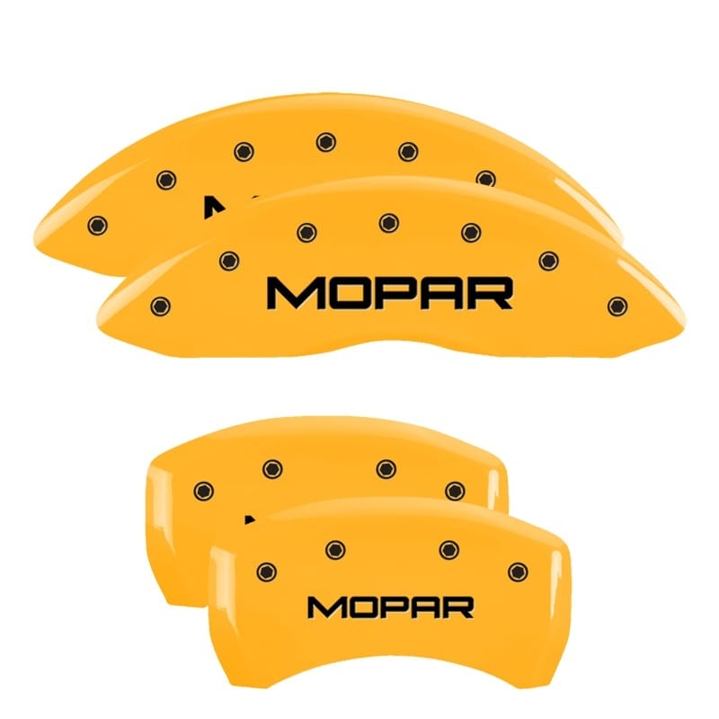 MGP — MGP 4 Caliper Covers Engraved Front & Rear Mopar Yellow Finish Black Char 2005 Chrysler Crossfire
Caliper Covers
