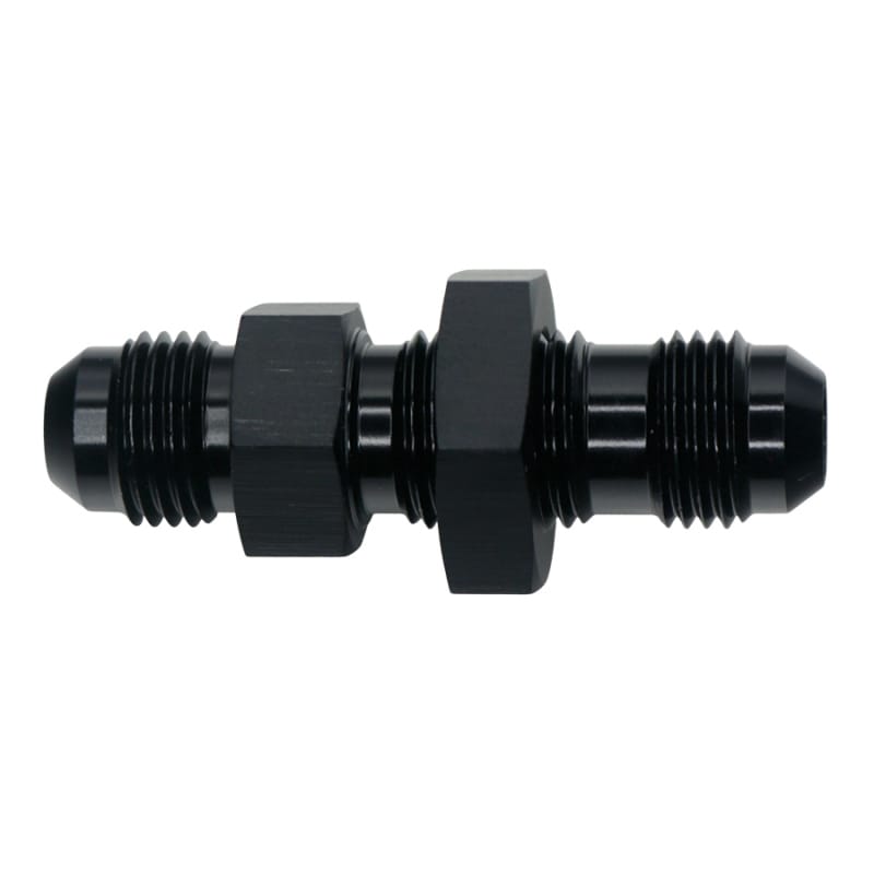 DeatschWerks — DeatschWerks 6AN Male Flare to 6AN Male Flare Bulkhead Adapter (Incl Nut) - Anodized Matte Black
Lines & Fittings