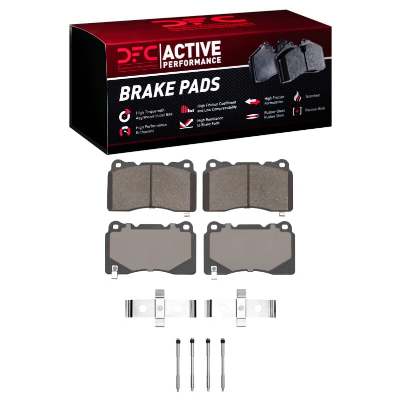 DFC — DFC 03-15 Mitsubishi Lancer Front Active Performance Pads and Hardware Kit
DFC Brake Pad Set