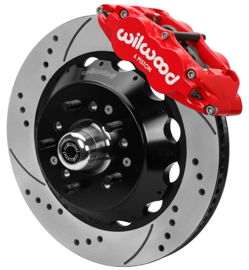 Wilwood — Wilwood 70-81 FBody/75-79 A&XBody FNSL6R Frt BBK 14in D/S Rtr Red Calipers Use w/ Pro Drop Spindle