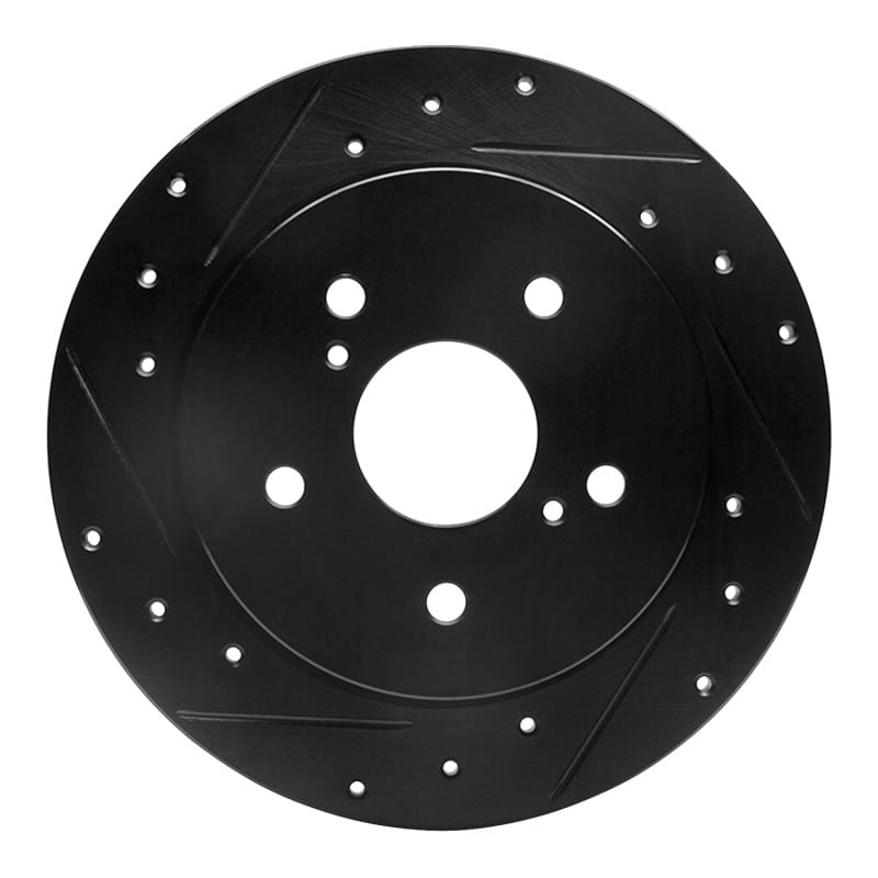 R1 Concepts — R1 10-13 Suzuki Kizashi Rear Left Drilled & Slotted Black Brake Rotor
R1 Brake Rotor Drill