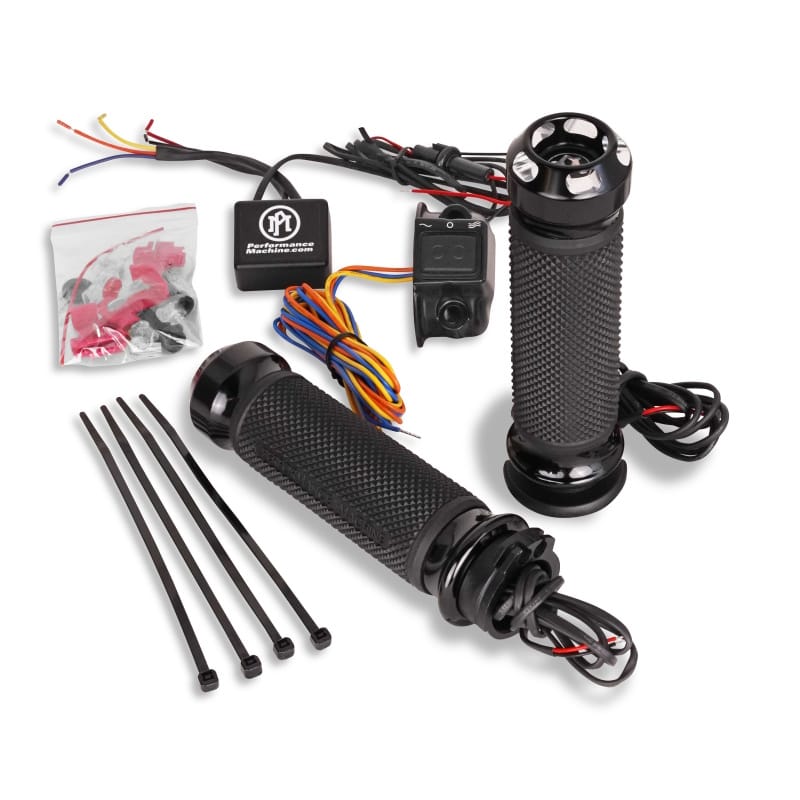 Performance Machine — Performance Machine FLHX Cable Apex Heated Grips - Contrast Cut