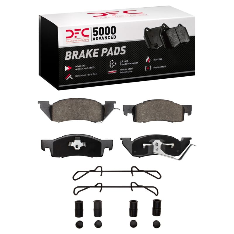 DFC — DFC 87-90 Dodge Dakota 4WD Front 5000 Advanced Semi Metallic Brake Pads and Hardware Kit
DFC Brake Pad Set