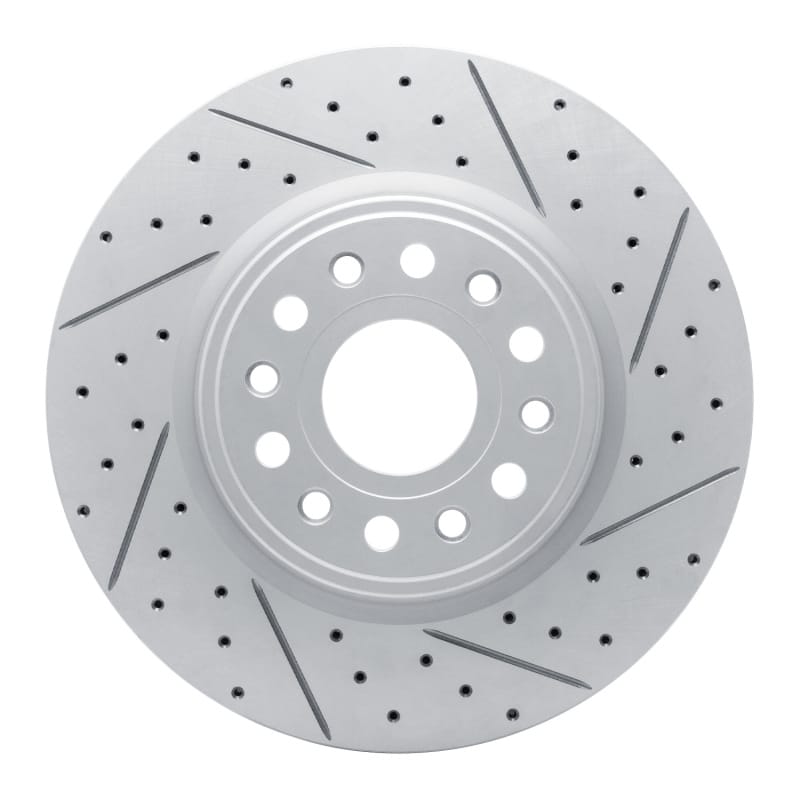 R1 Concepts — R1 19-25 Ram 1500 Front Right Drilled & Slotted Geo-Carbon Rotor