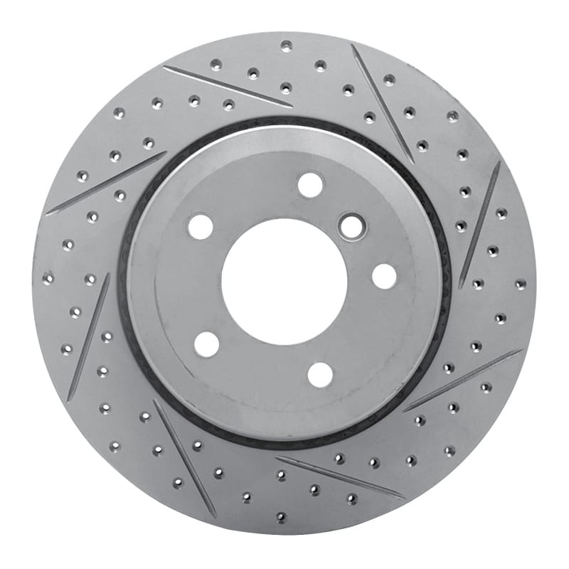 R1 Concepts — R1 06-10 BMW 530Xi Rear Right Drilled & Slotted Geo-Carbon Rotor