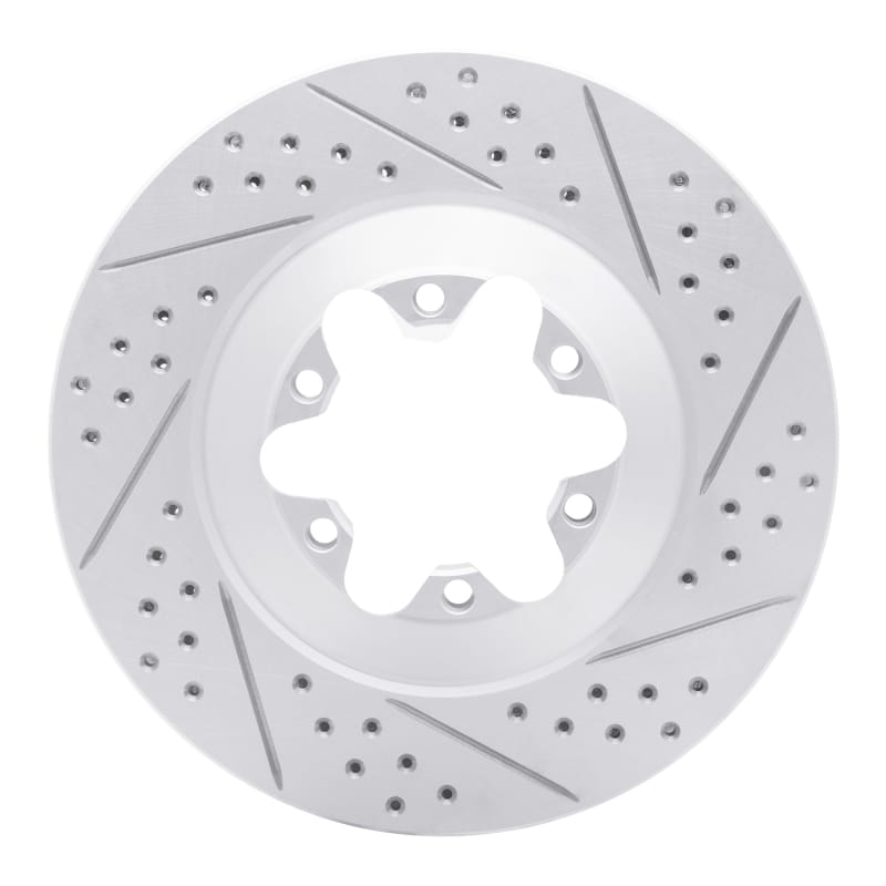 R1 Concepts — R1 09-12 Chevrolet Colorado Front Right Drilled & Slotted Geo-Carbon Rotor