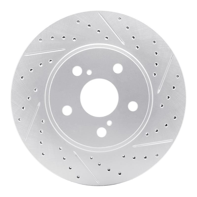 R1 Concepts — R1 02-15 Lexus Is250 Front Right Drilled & Slotted Geo-Carbon Rotor