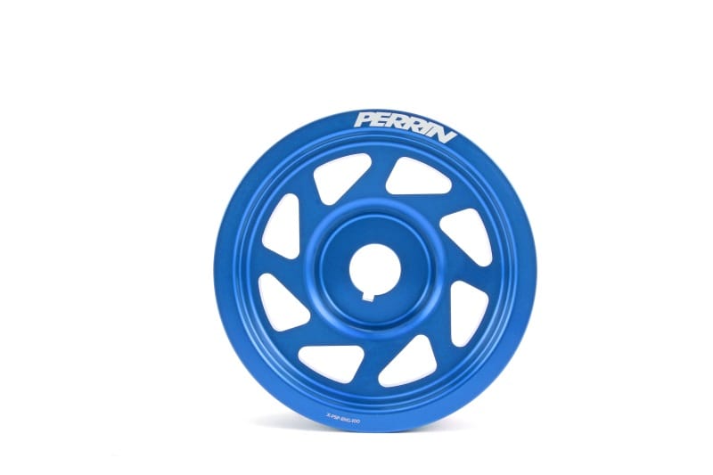 Perrin Performance — PERRIN 93-14 Subaru Impreza (Incl. 02-14 WRX) / 04-21 STI Lightened Crank Pulley - Blue