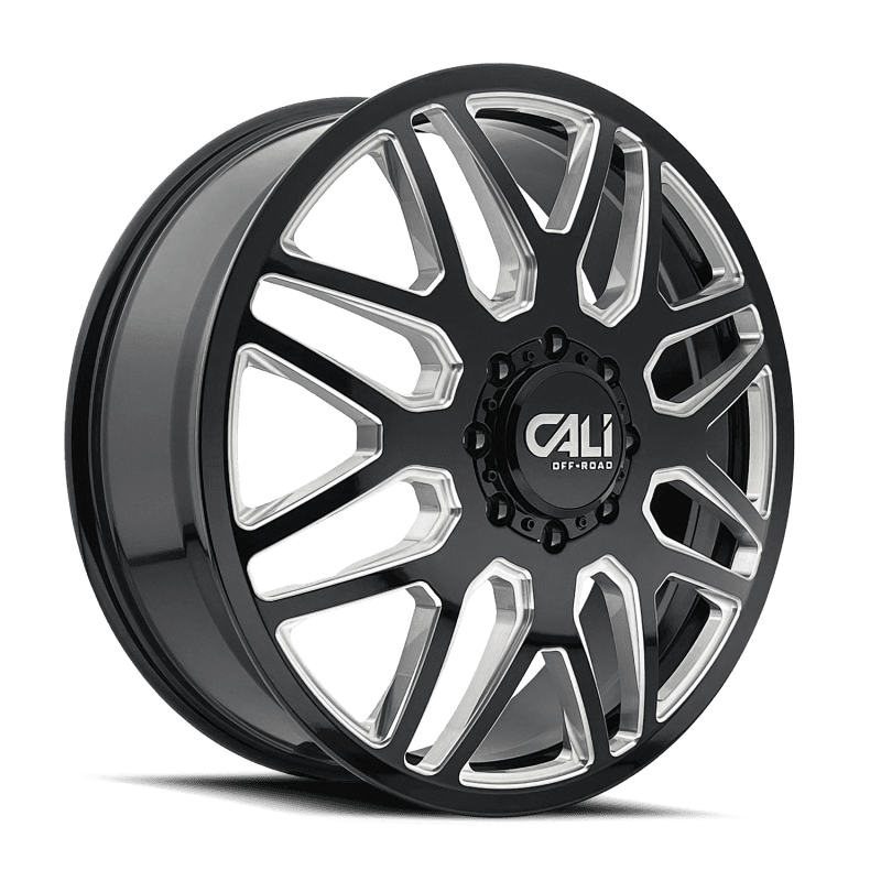 Cali Off-Road — Cali Off-Road 9115D Invader Dually 22x8.25 / 8x200 BP / -232mm Offset / 142mm Hub Gls Blk Mill Wheel
9115D