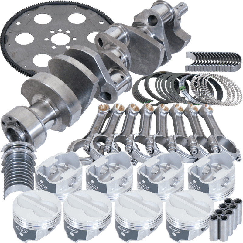 Eagle — Eagle Chevy 350 1Pc 3.750in Crank 5.700in I-Beam Rods -10cc 4.000in Pistons Balanced Assembly
Bal Str & Strip Assy