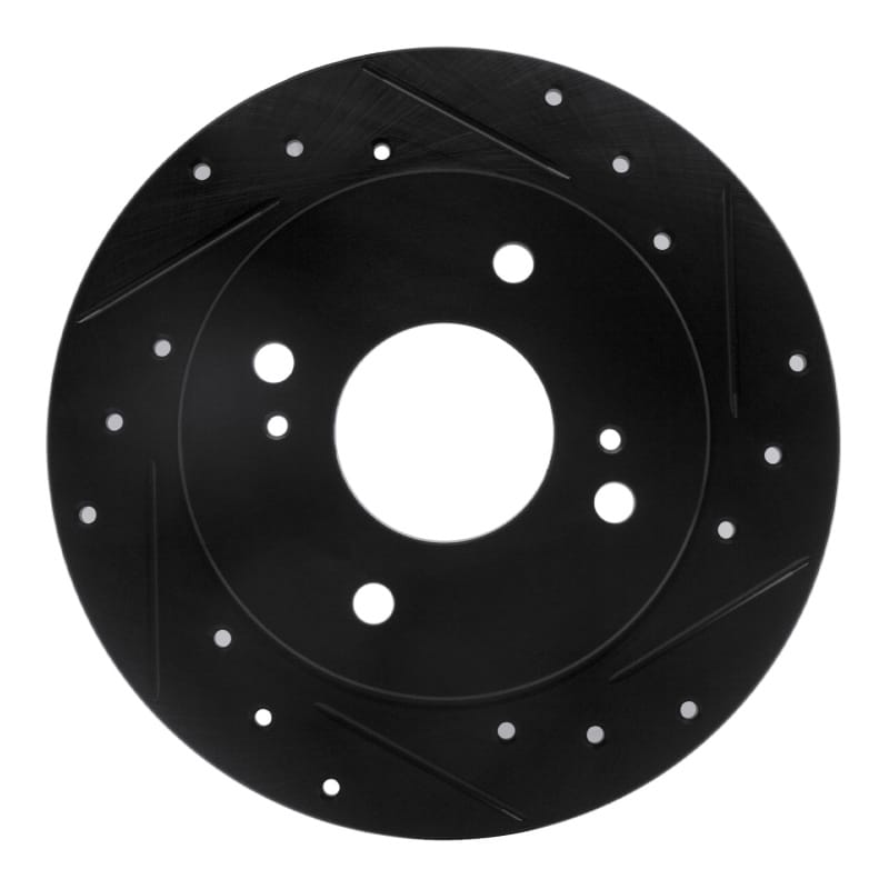 R1 Concepts — R1 89-98 Nissan 240SX Rear Right Drilled & Slotted Black Brake Rotor
R1 Brake Rotor Drill
