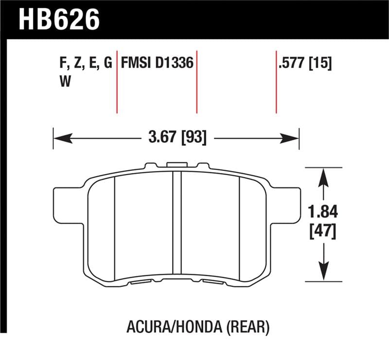 Hawk Performance — Performance Ceramic Disc Brake Pad