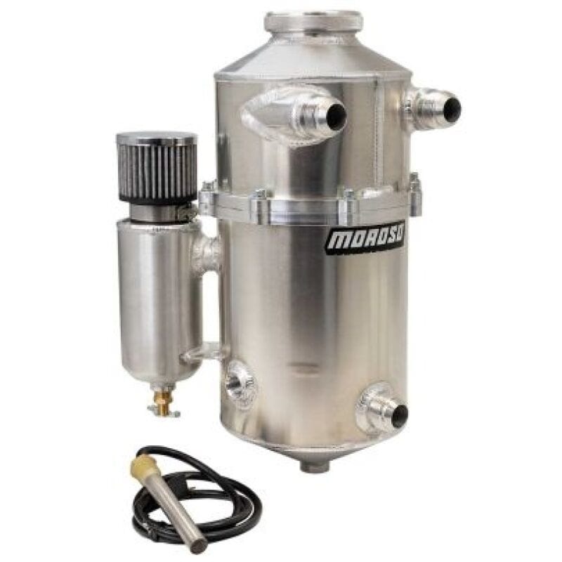 Moroso — Moroso Universal 16.5in Tall 60/40 Split Dual Inlet 2 Piece Dry Sump Tank