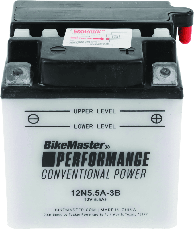 BikeMaster — 12N5.5A-3B Battery, 44 CCA