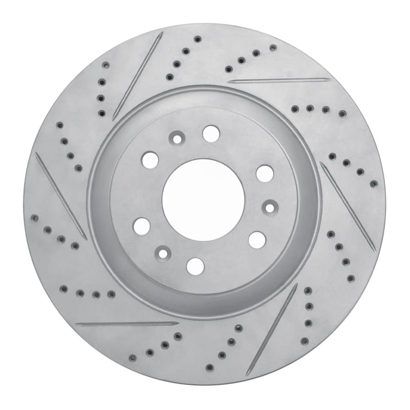 R1 Concepts — R1 04-09 Cadillac Srx Front Left Drilled & Slotted Geo-Carbon Rotor
