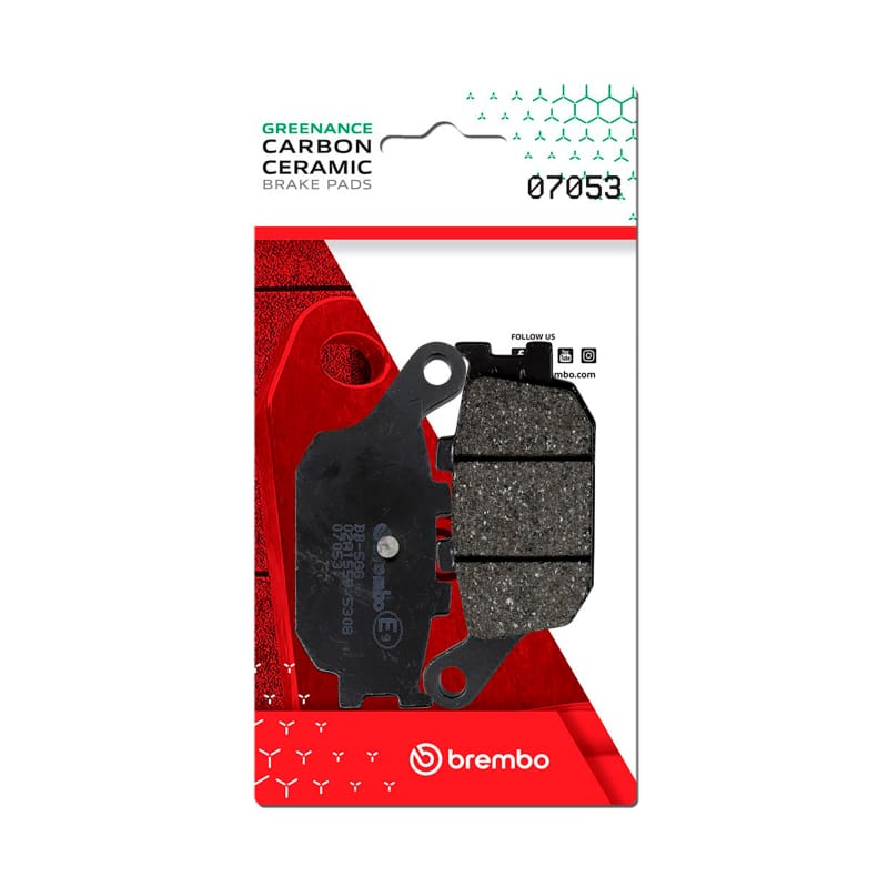 Brembo OE Powersports — Brembo OE Honda Nss/Honda Forza Carbon Ceramic Brake Pad - Rear
