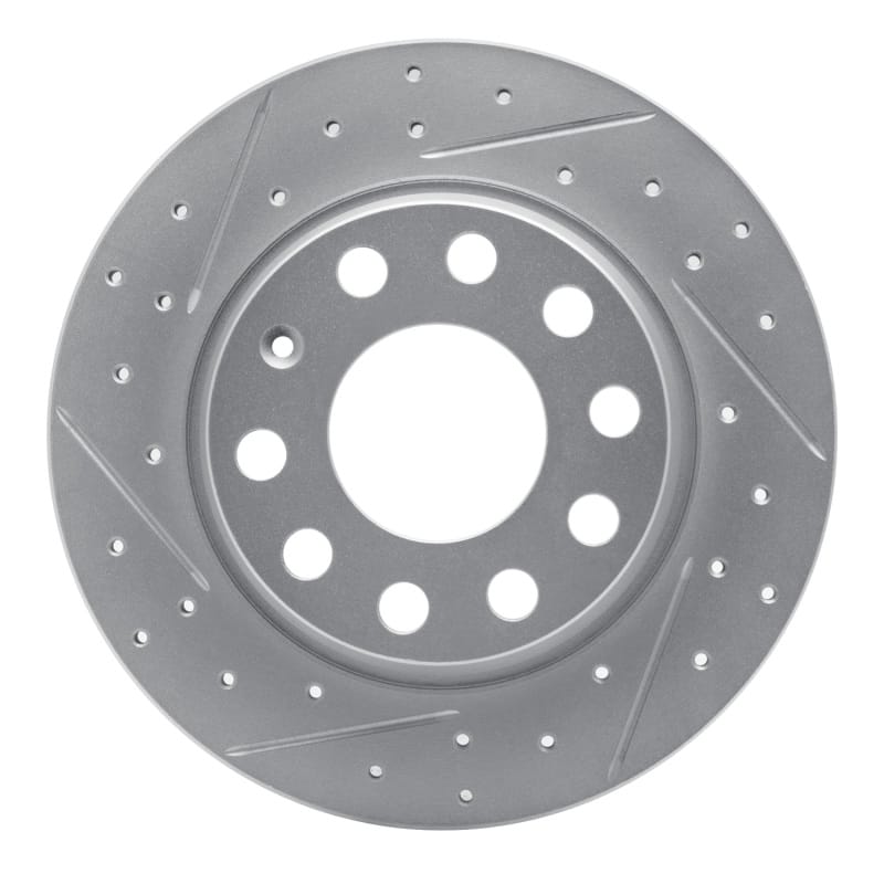 R1 Concepts — R1 00-08 Audi A4 Quattro Rear Left Drilled & Slotted Geo-Carbon Rotor