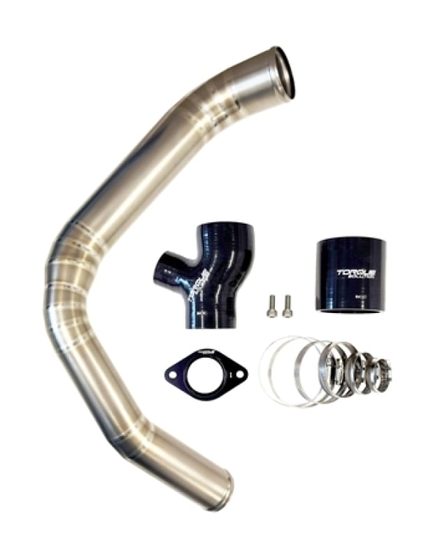 Torque Solution — Torque Solution 15-21 Subaru WRX Top Mount Charge Pipe - Titanium Brushed / Raw