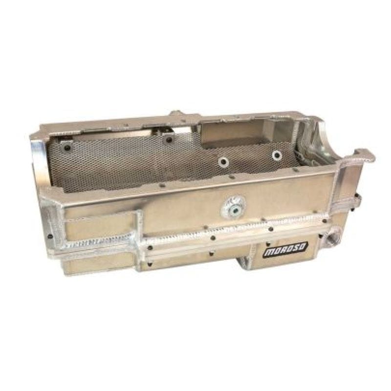 Moroso — Moroso Donovan 500 & 700 BBC 2-Piece -16AN Ext Wet Sump Aluminum Oil Pan w/Double Power Kick Out