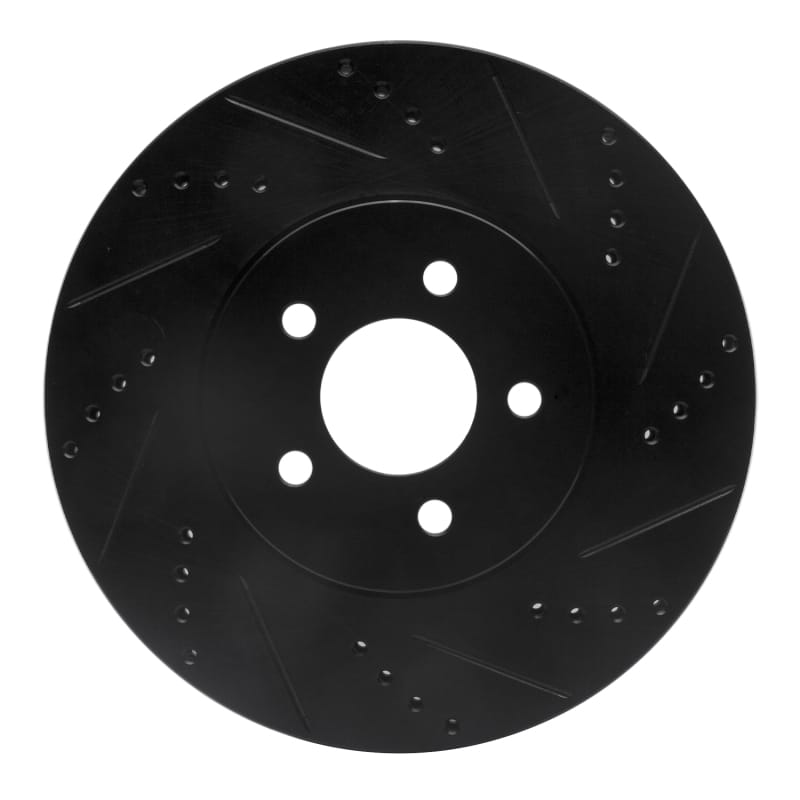 R1 Concepts — R1 94-04 Ford Mustang Front Right Drilled & Slotted Black Brake Rotor
R1 Brake Rotor Drill