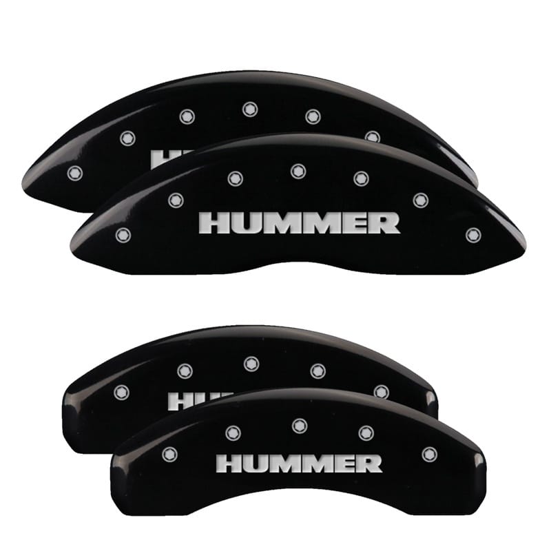 MGP — MGP 4 Caliper Covers Engraved Front & Rear Hummer Black finish silver ch
Caliper Covers