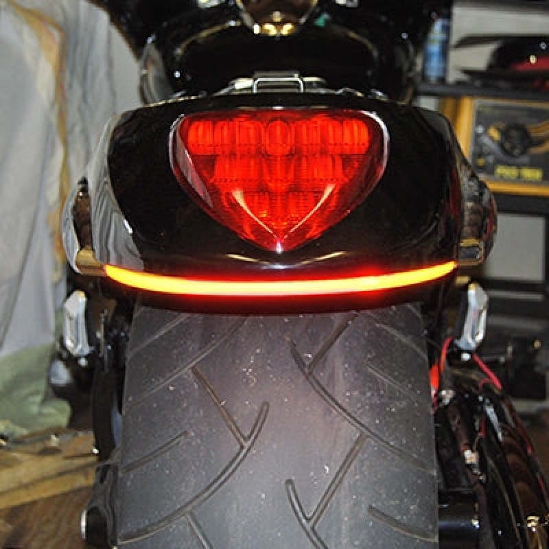 New Rage Cycles — New Rage Cycles 06+ Suzuki M109R Rear Turn Signals w/Load EQ - Amber/Red