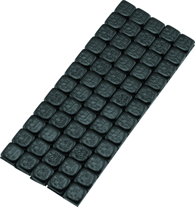 BikeMaster — BikeMaster Square Wheel Weights Adhesive 1/4oz - Black