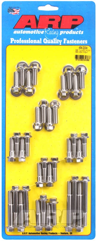 ARP — ARP SB Tuned Port complete SS hex intake manifold bolt kit