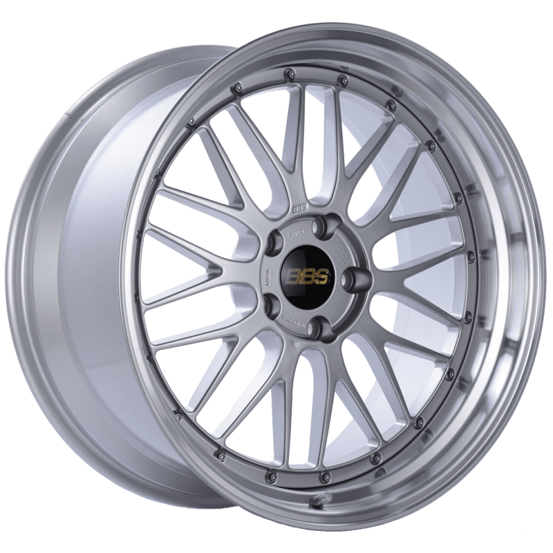 BBS — BBS LM 20x10 5x120 ET20 Diamond Silver Center Diamond Cut Lip Wheel -82mm PFS/Clip Required