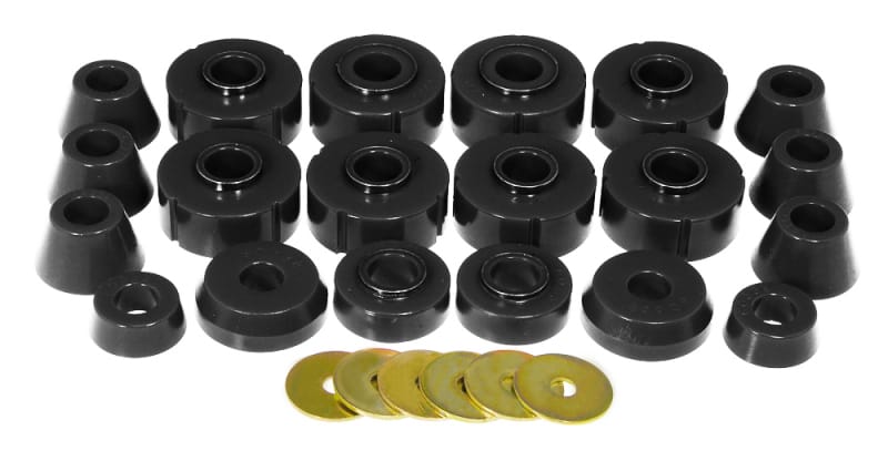 Prothane — Prothane 78-79 Ford Bronco Body Mount Kit - Black
BODY/SUB-FRAME MNTS