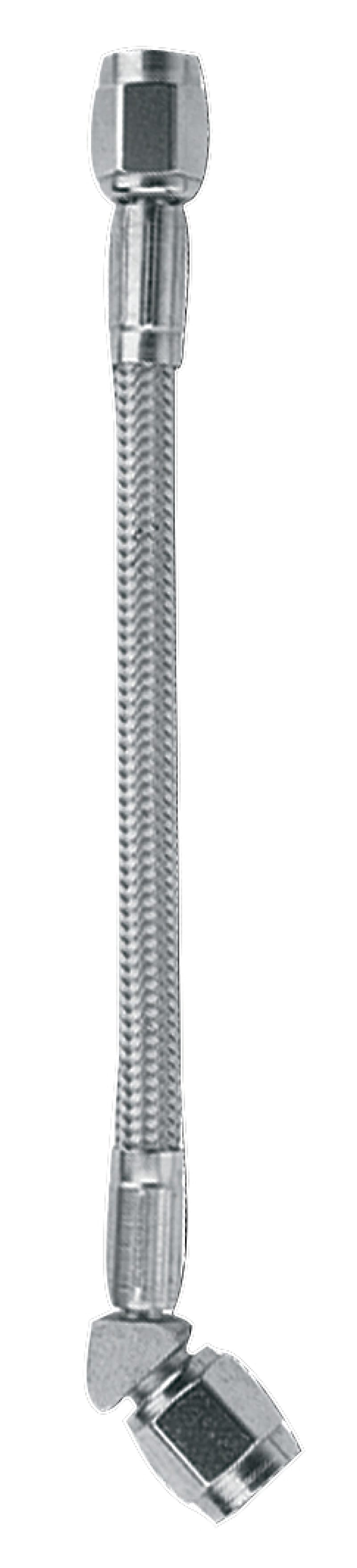 Fragola — Fragola -3AN Clear Covered Assembly Straight x 45 Degree 10in