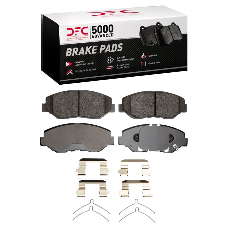 DFC — DFC 03-08 Honda Pilot Front 5000 Advanced Ceramic Brake Pads and Hardware Kit
DFC Brake Pad Set