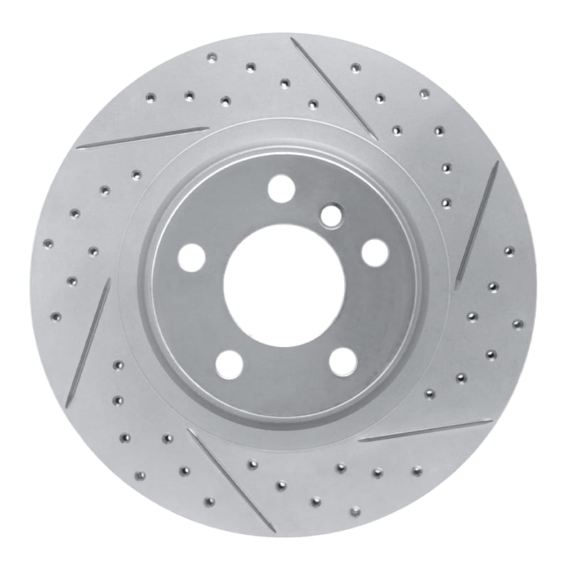 R1 Concepts — R1 11-18 BMW X4 Rear Right Drilled & Slotted Geo-Carbon Rotor