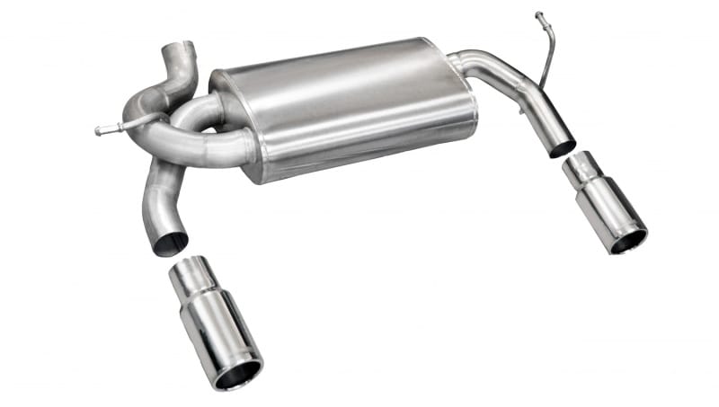 CORSA Performance — Corsa 2007-2011 Jeep Wrangler 3.8L/12-14 Wrangler 3.6L Polished Sport Axle-Back Exhaust
Exhaust