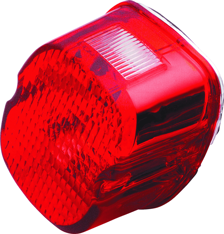 Bikers Choice — Bikers Choice 99-03 Big Twin & XL Red Laydown Taillight With Top License Light