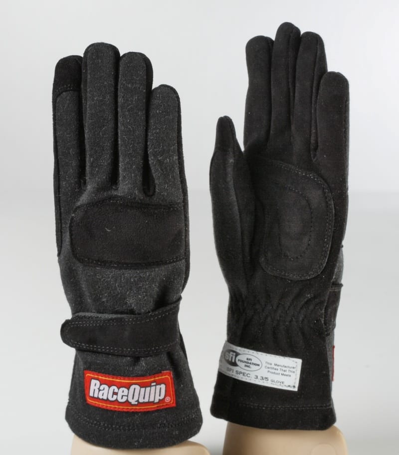 Racequip — RaceQuip Black 2-Layer SFI-5 Glove - Medium