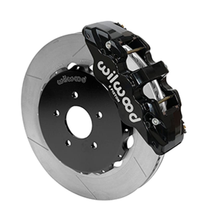 Wilwood — Wilwood 09-13 Nissan 370Z/G37 Aero6 Big Brake Front Brake Kit - Slotted (Black)
BRAKE KIT
