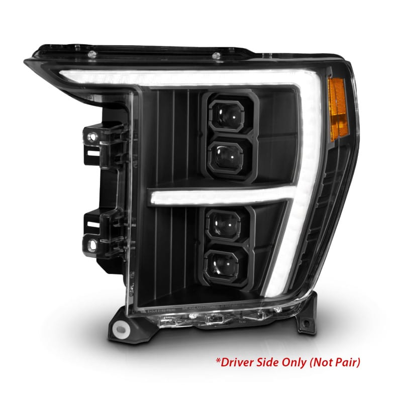 ANZO — ANZO 21-23 Ford F-150 (w/Factory Halogen) Z-Series Full LED Proj Headlights - Driver Side ONLY