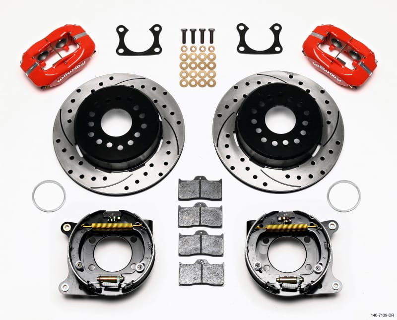 Wilwood — Wilwood Forged Dynalite P/S P-B Kit Drilled-Red Big Ford 2.36in Offset
BRAKE KIT