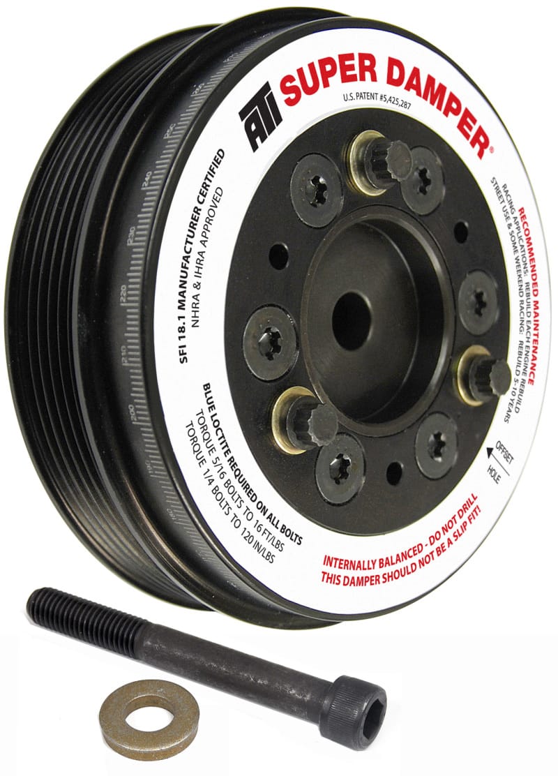 ATI — ATI Damper - 5.74in - Alum - 6 Grv - Mini Cooper S - 1.6L - 2 Percent OD - 1Pc