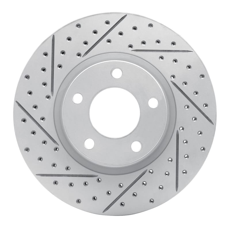R1 Concepts — R1 04-15 Mazda 3 Front Left Drilled & Slotted Geo-Carbon Rotor